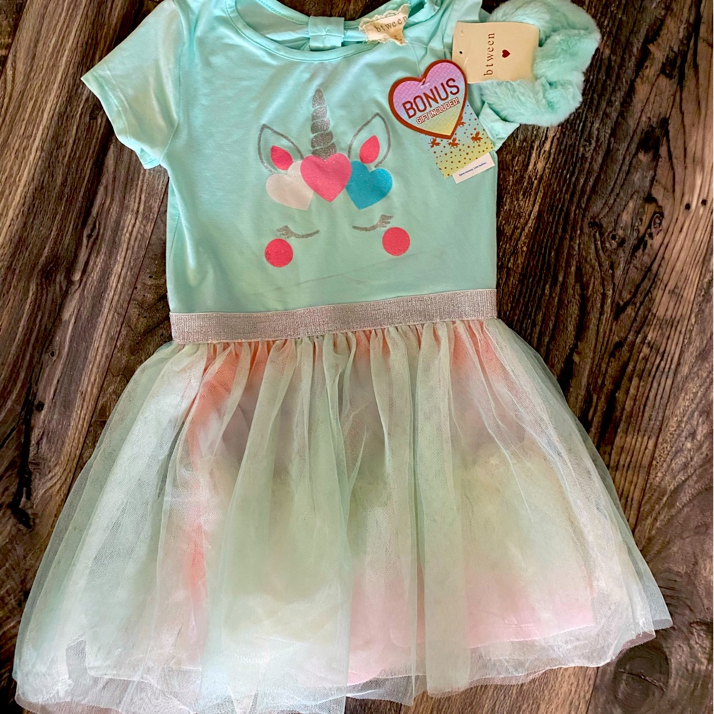 Girls unicorn tutu boutique dress